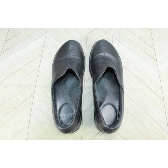 Dansko Abigail Black Leather V Front Comfort Clogs Shoes Size US 8 - Picture 7 of 7